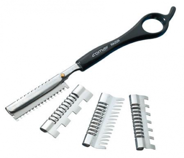 Fodrászborotva és hajnyeső hüvely szettel