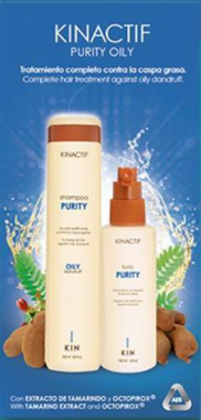 Hajkezelő csomag zsíros korpás hajra Kinactif Purity Oily