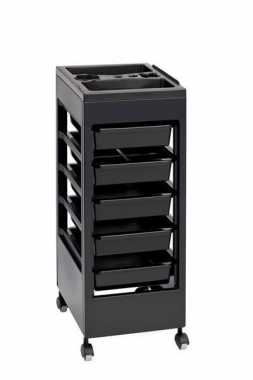 Fodrászkocsi fekete színben Petra/tro688