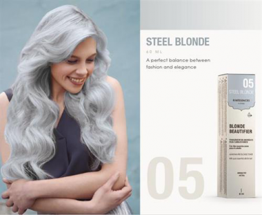 Kinessencess szőke természetes hajszínező 05 Acél szürke