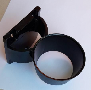 Hajszárító gép tartó fekete erős műanyagból