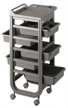 Fodrász gurulós kocsi szürke színben Petra/s Akciós áron