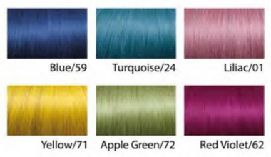 Euro SO.CAP Keratinos póthaj 50-55cm 10db blue/59 kék