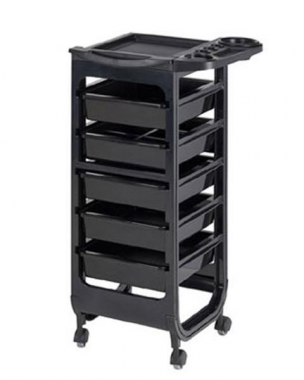 Eszközkocsi fekete színben Petra/s