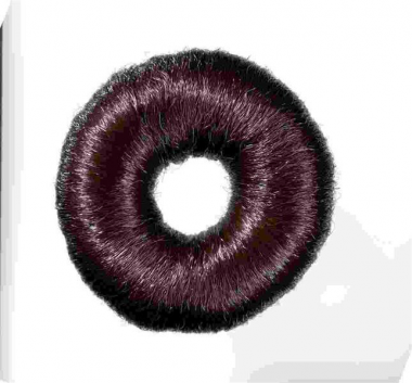 Kontyalátét barna pamut 9cm