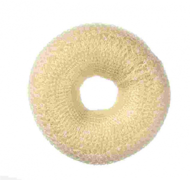 Kontyalátét szőke pamut 9cm