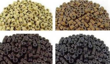 Mikrogyűrű szilikonos 4,5mm világos barna 100db