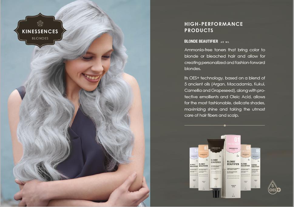 Kinessences ammóniamentes tartós szőke hajszínező